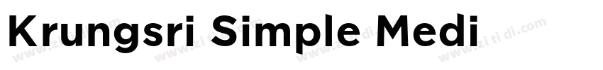 Krungsri Simple Medi字体转换